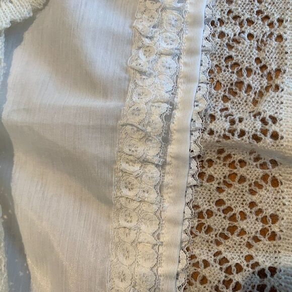 Baby's Christening/layette/wedding gown, hand made, full lining, cap, EUC. - Picture 7 of 15